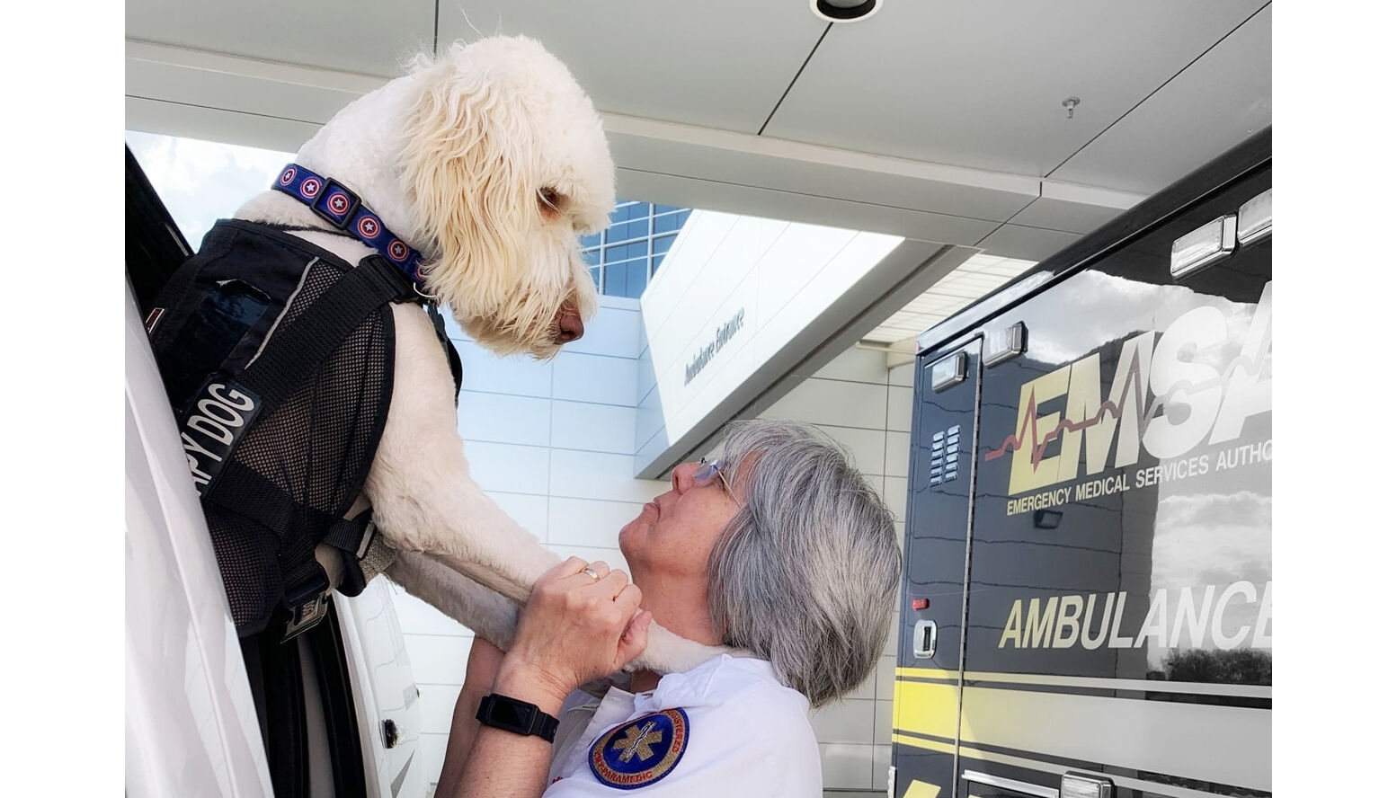 Debbie Rusher, EMSA paramedic